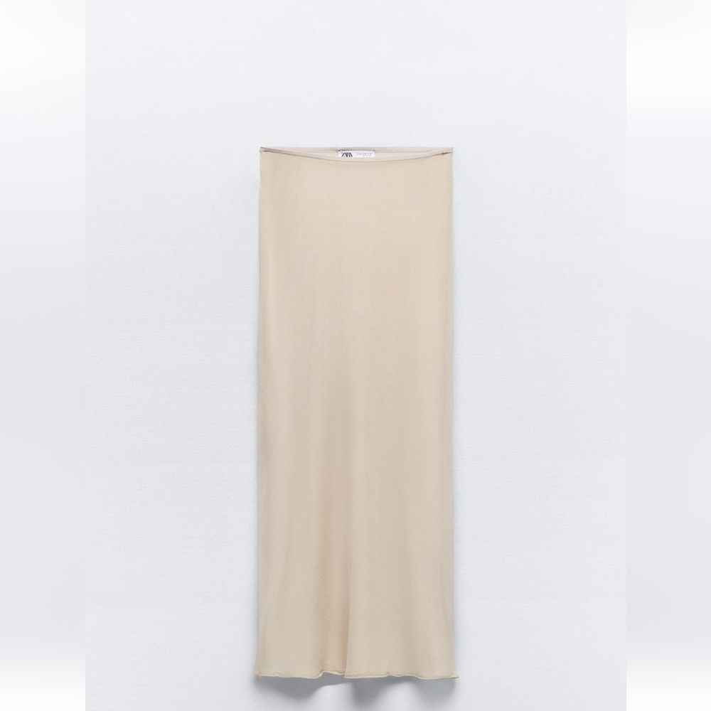 Zara Semi-sheer Knit Skirt